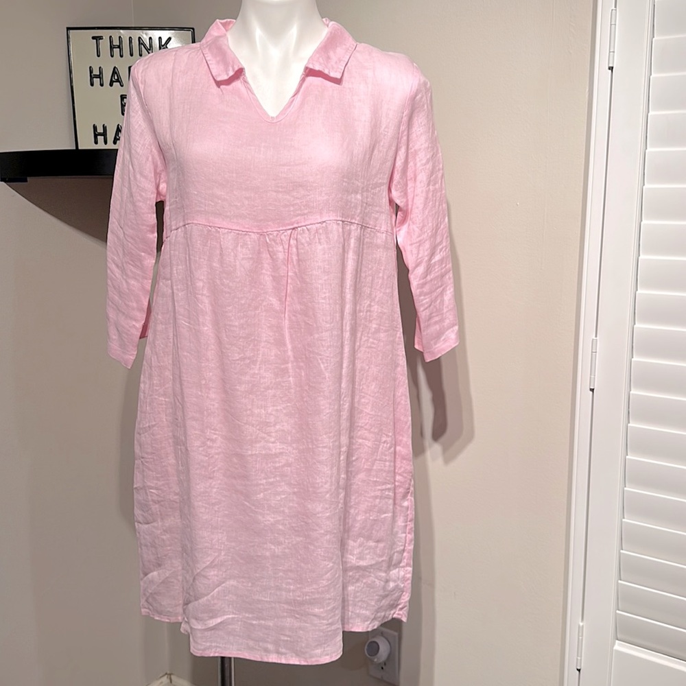 1/2PriceSale(was at $45) NWT STARKx Pink Linen Dress Size S